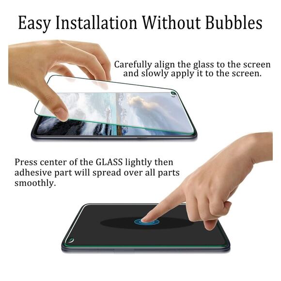 (x2) OnePlus Nord N100 Glass Screen Protector Ultra Thin Tempered Protective NWT - Picture 3 of 6